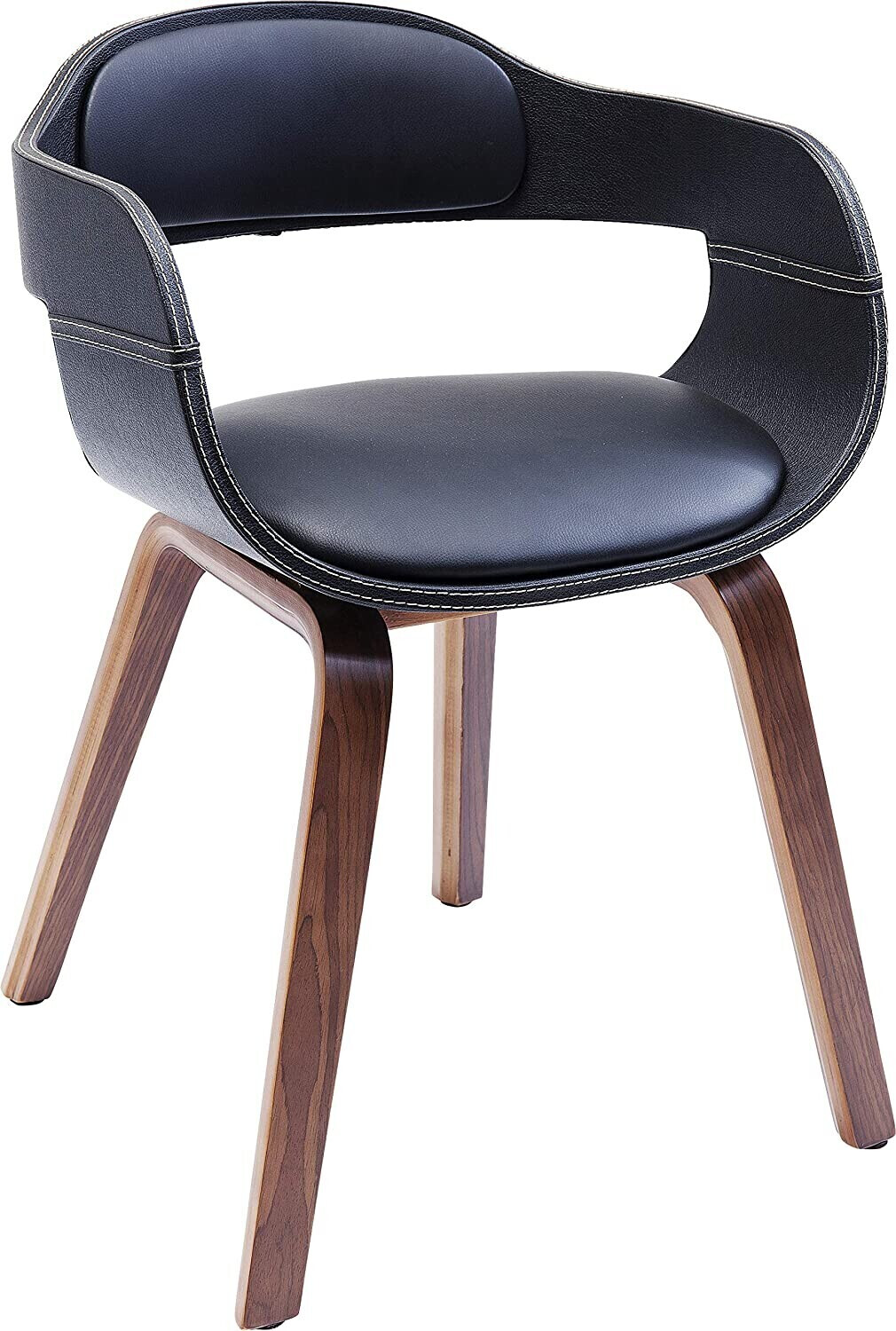 KARE Chair with Armrest Costa Walnut (78581)