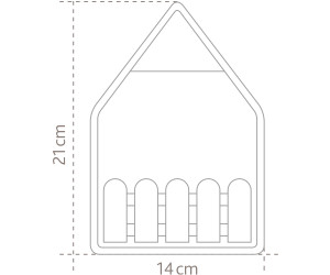 14 x 21 cm EMSA Futterhaus Landhaus granit