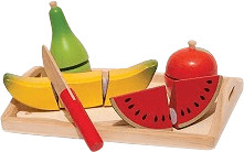 New Classic Toys Plateau fruits - Cagette en bois