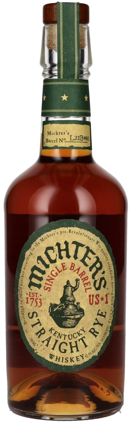 Michter's Kentucky Single Barrel Straight Rye 42,4 % 0,7 L
