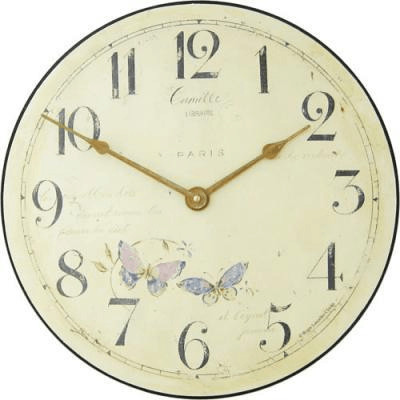 Roger Lascelles Butterfly Motif Wall Clock