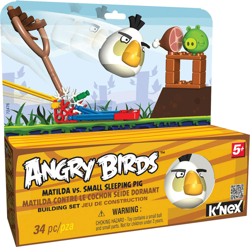KNEX Angry Birds Matilda Vs. Small Sleeping Pig (72476)