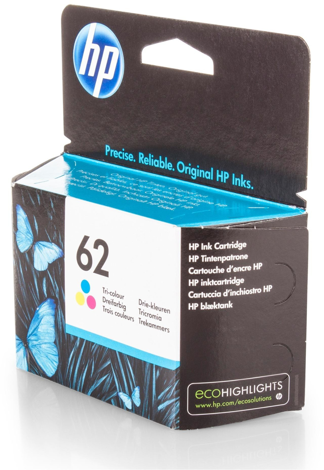 HP 62 - 4.5 ml - couleur (cyan, magenta, jaune) - original - cartouche d' encre - pour ENVY 55XX, 56XX, 76XX; Officejet 200, 250, 57XX, 8040 -  Cartouche d'encre - Achat & prix