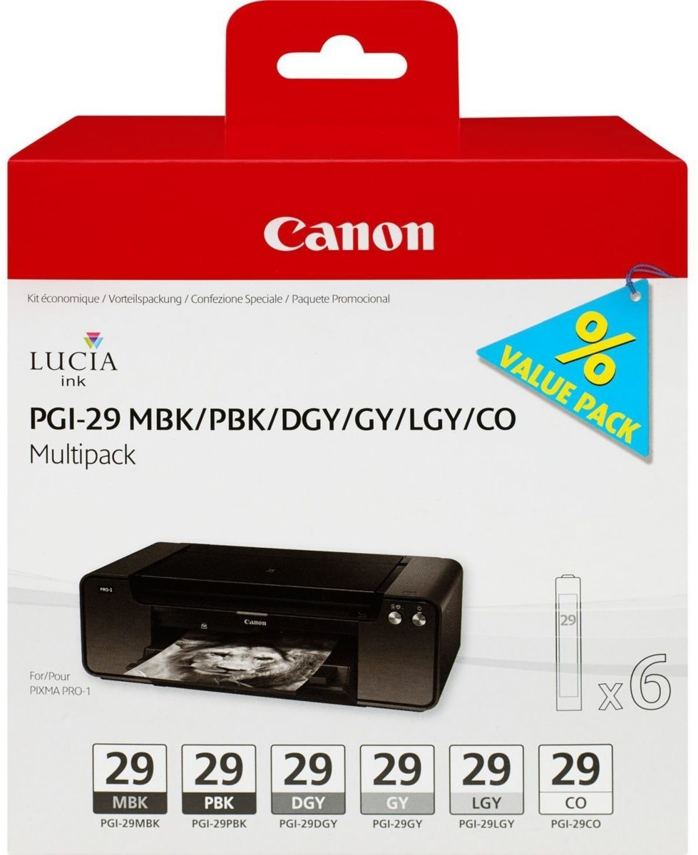 Canon Multipack PGI-29 MBK/PBK/DGY/GY/LGY/CO (4868B018)