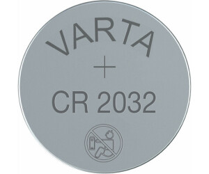 2 x Varta CR 2032 6032 3V Lithium Batterie Knopfzelle 220mAh im 1er Blister 