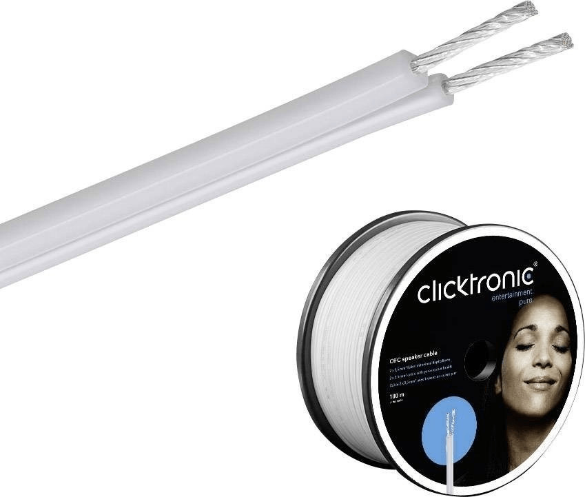 Clicktronic Câble haut-parleur 52799 OFC (20m)