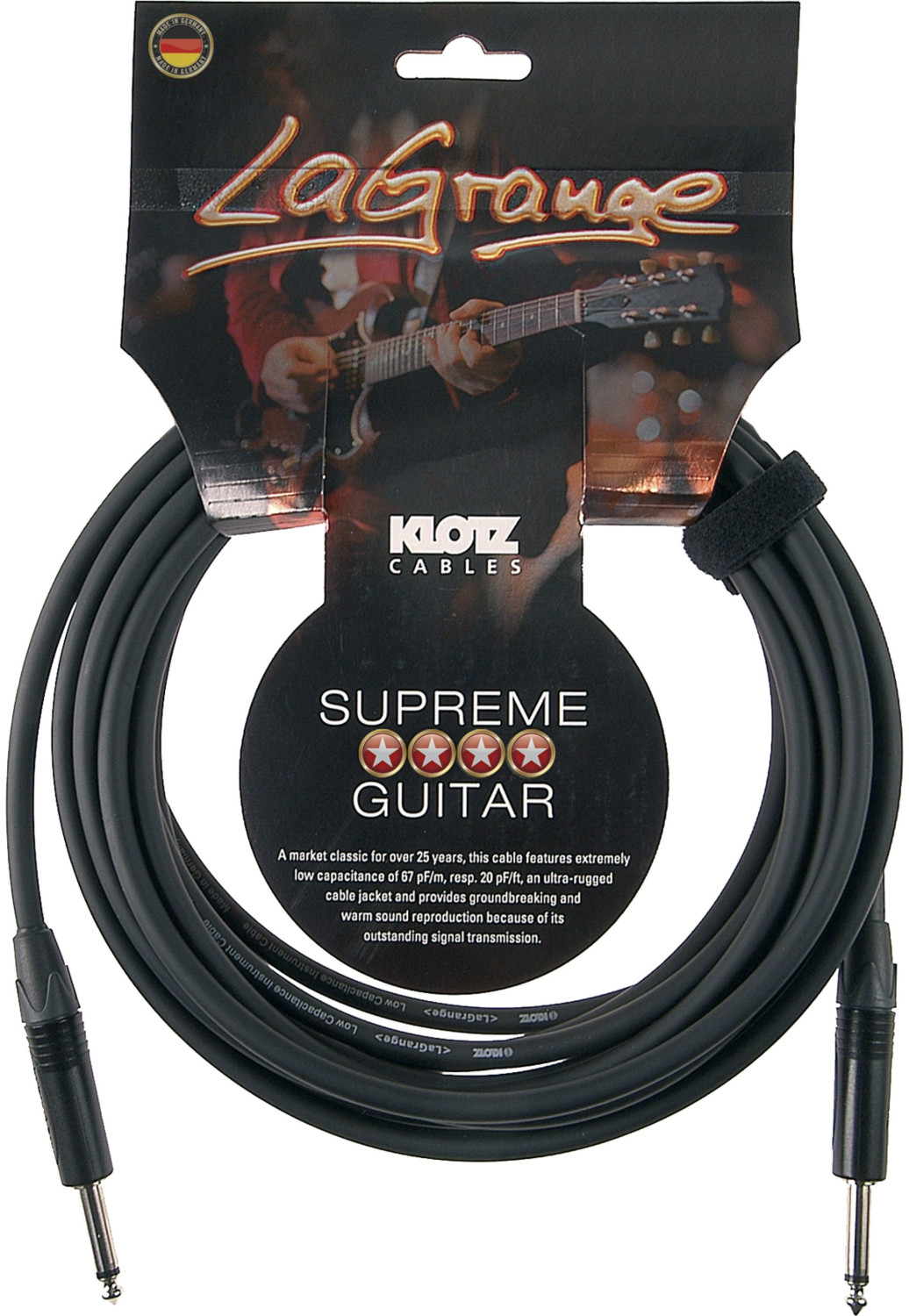 Klotz Câble instrument CC, LAPP0300 (3M)