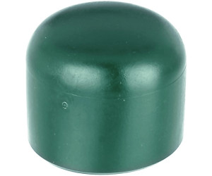 grün Pfostenkappe Abdeckkappen lu 10 Verschlußkappen 34 mm Rohrkappen 