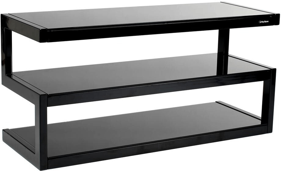 Norstone Meuble TV Esse noir verre noir