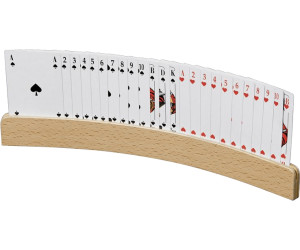Holz Kartenhalter Spielkartenhalter Spielkarte Ständer Basis Halter 14.7x5.7x8cm 