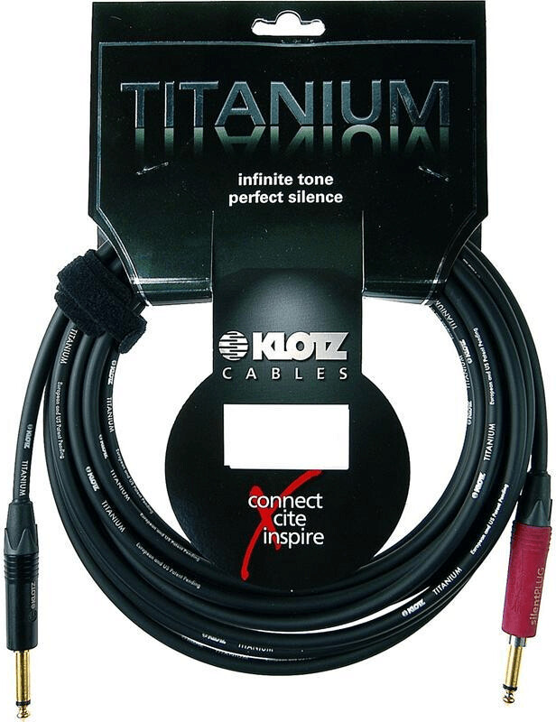 Klotz Câble de guitare TI-0300PSP Titanium 3m