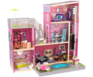KidKraft Uptown Casa Delle Bambole Ragazze di Legno Per Barbie 
