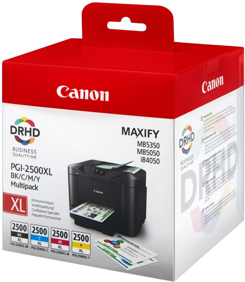 Uprint C-2500XL-PACK, Pack de 4 cartouches d'encre Uprint compatible Canon  PGI2500XL (PGI2500XL) Noir et Couleur.