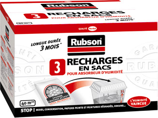 Rubson Recharge en sac pour Absorbeur Classic - 3 x 1 kg