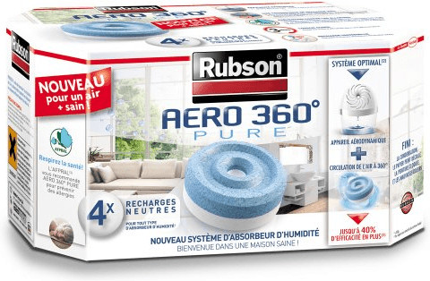 Rubson Recharge pour Aero 360 Pure - lot de 4