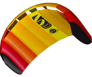 HQ Symphony Beach III 1.3 – Cerf-Volant Sport Matelas Arc-en-Ciel, 130x55 Cm, Deux Lignes, Barre De Contrôle, Prêt à Voler, Pour Débutants