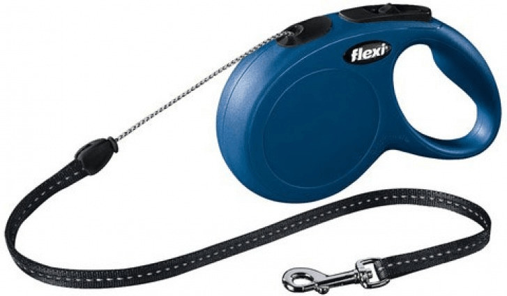 Flexi Laisse-cordon New Classic S 8 m bleu