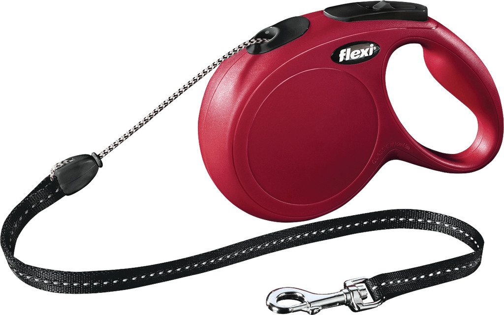Flexi Laisse-cordon New Classic M 8 m rouge