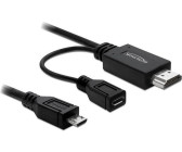  CableDeconn HDMI a VGA DVI HDMI con adaptador de audio Cable  convertidor Micro USB 0.138 in para portátiles HDMI Computadoras Conexión  simultánea : Electrónica