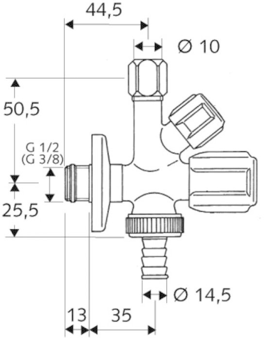 Schell Count Combo-Angle Valve Comfort (35510699)
