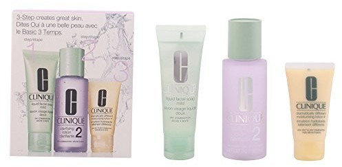 Clinique Kit d'initiation Basic 3 Temps types de peau 2 (50 ml + 100 ml + 30 ml)