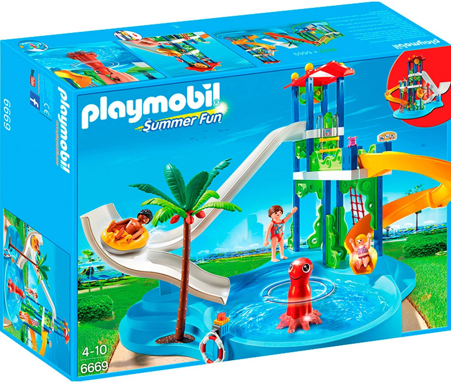 Soldes Playmobil Parc aquatique avec toboggans géants (6669) 2024