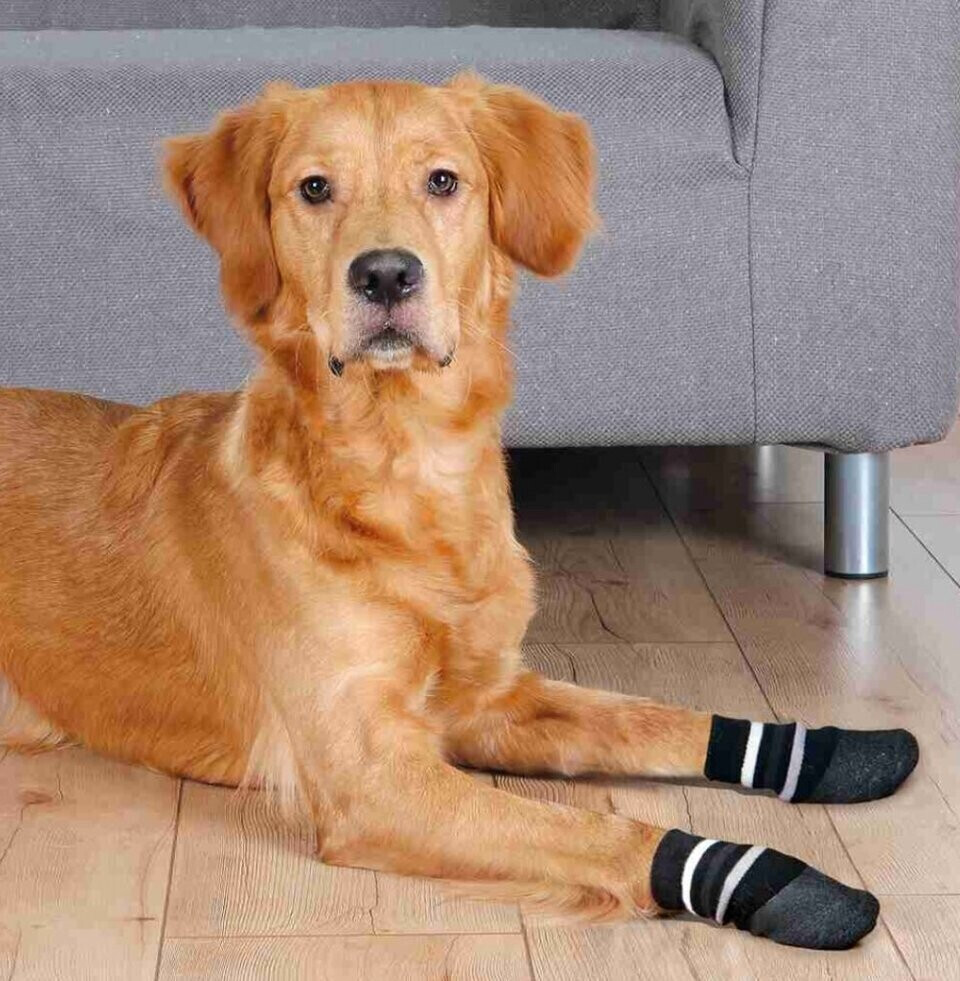 Trixie Chaussettes pour chien Anti-Slip Dog Socks S-M Black Trixie Chaussettes pour chien Anti-Slip Dog Socks S-M Black