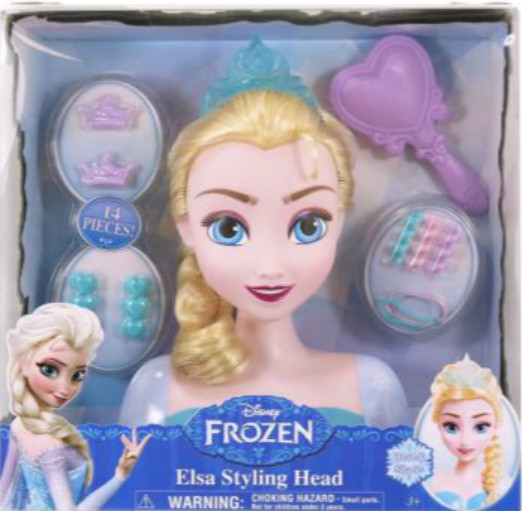 IMC Toys La Reine des neiges - Tête à coiffer Elsa