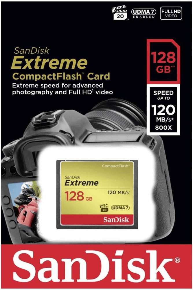 SanDisk CompactFlash Extreme 128 Go (SDCFXSB-128G-G46)
