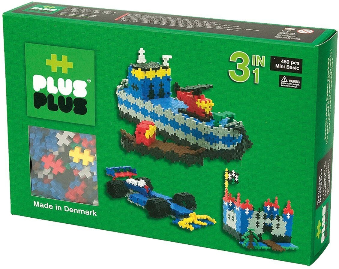 Plus-Plus - PP3720 - Boîte de 480 Pièces Jeux de Construction 3-en-1 :  : Jeux et Jouets