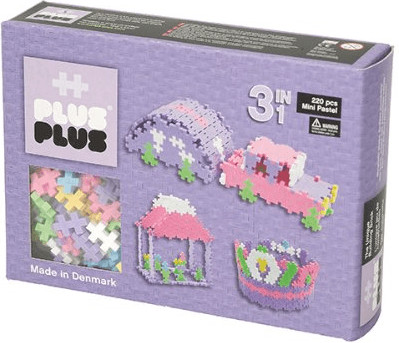 Plus-Plus Box 3 in 1 Mini Pastel - 220 pcs