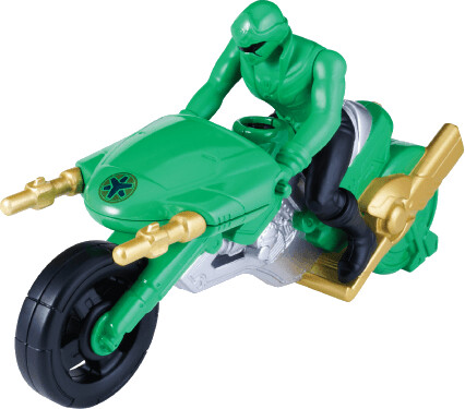 Bandai Power Rangers - Lightspeed Rescue Cycle and Green Ranger (38073)
