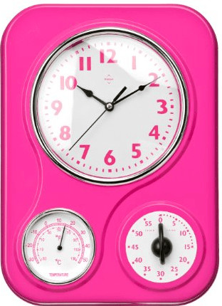 Premier Housewares Horloge Murale avec minuteur