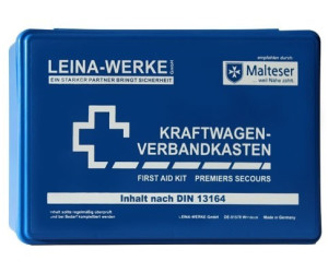 2x LEINA VERBANDSKASTEN VERBANDKASTEN ERSTE-HILFE DIN 13164 ROT