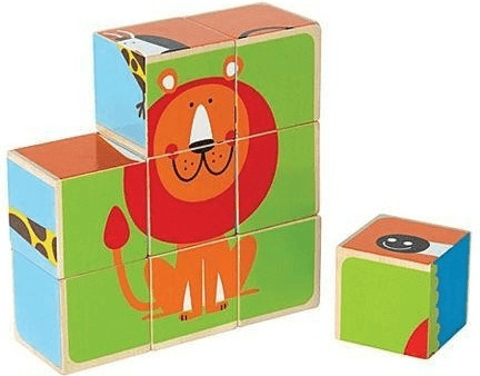 HaPe Puzzle de blocs Animaux du zoo