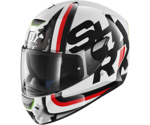 Motorrad-Helm mit integriertem LED-Shark Skwal Trooper Schwarz Anthrazit  Silber Online-Verkauf 