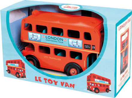 Le bus de Londres, un jouet en bois de la marque Le Toy Van TV469