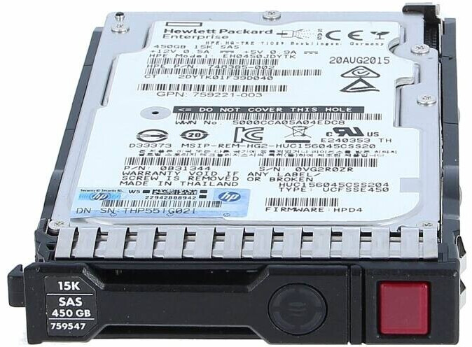 HPE Enterprise SFF SAS 450GB (759210-B21)