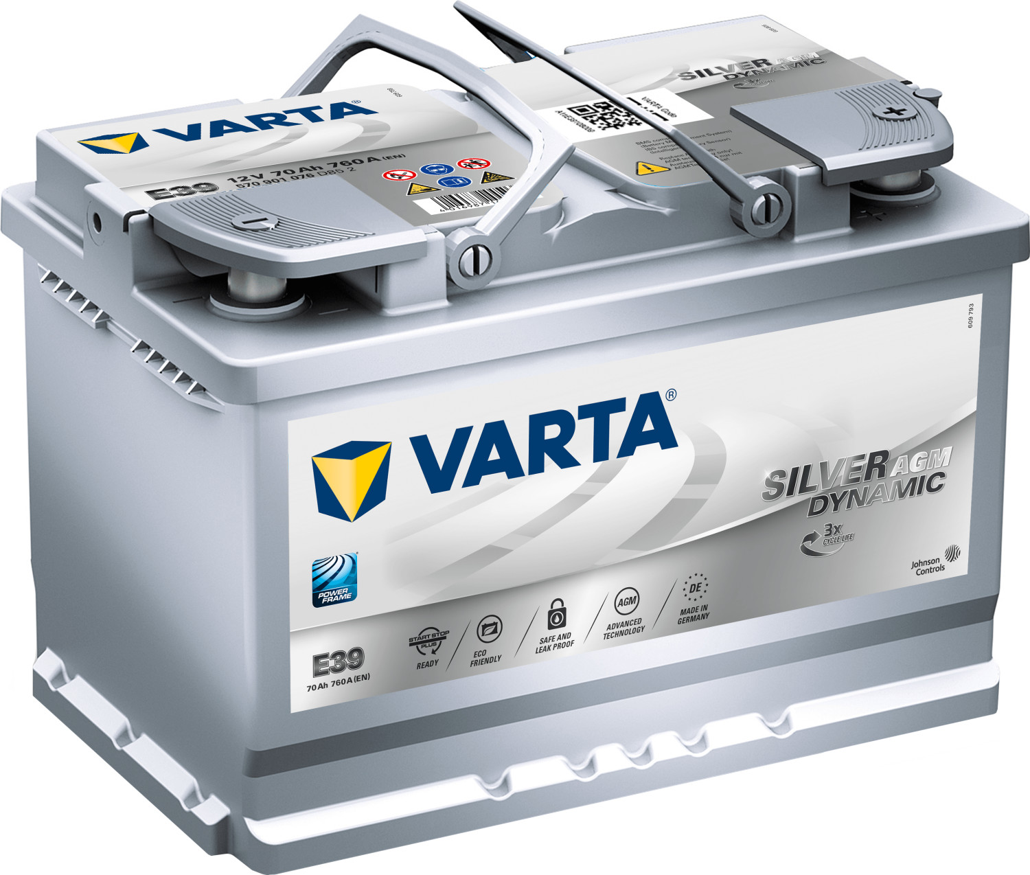 VARTA Silver Dynamic AGM 12V 70Ah E39 ab 132,85 € (Februar 2024 Preise)
