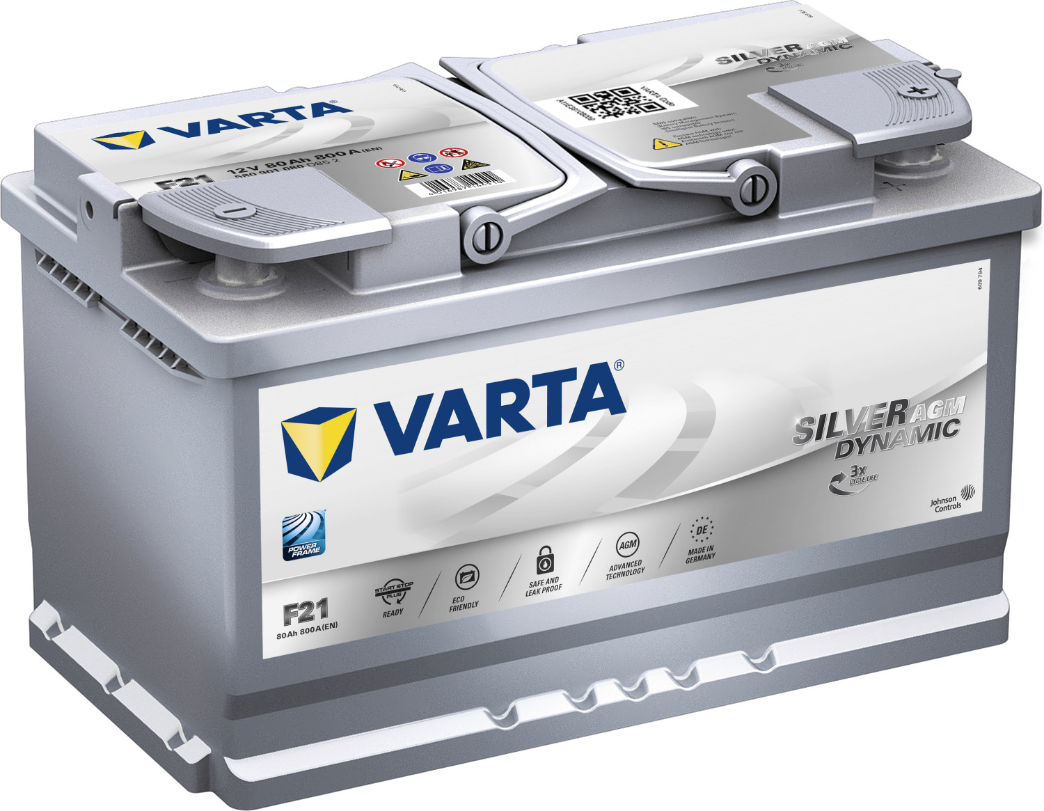 Varta G14 Silver Dynamic AGM 12V 95Ah Autobatterie inkl. Einbau