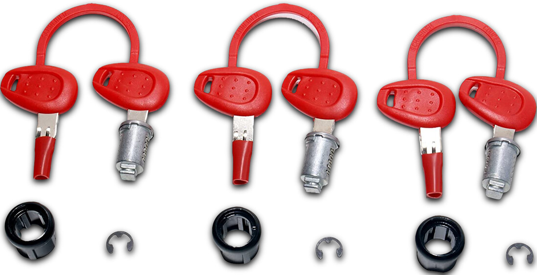 Givi 3 Lock Set 6 Keys (Z228)