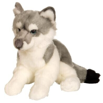 Gipsy Toys Loup allongé gris 30 cm