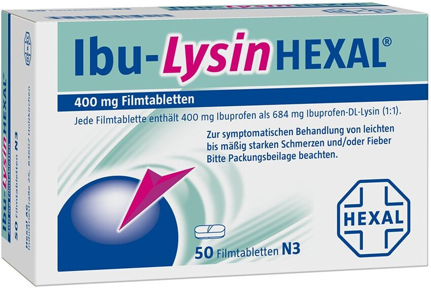 Ibu Lysin 684 mg Filmtabletten (50 Stk.) ab 5,37 € | Preisvergleich bei