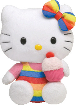Ty Beanies - Hello Kitty Cupcake 15 cm