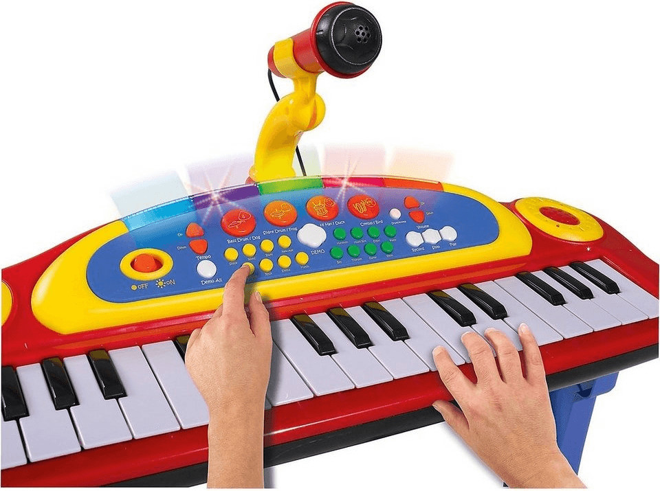Simba ABC Tier-Keyboard Keyboard Instrument Tiergeräusche Enfants