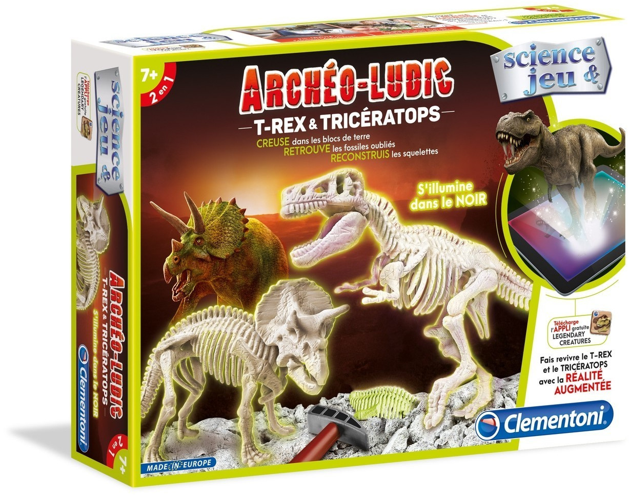 Clementoni Archéo Ludic - T-Rex et tricératops