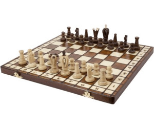 Schach Schachbrett Holz Magnetisch Schachspiel Klappbar Brett 40cm Reiseschach 
