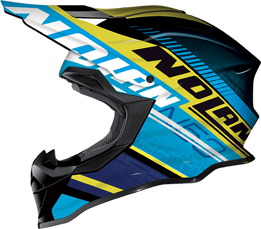 Nolan N53 Flaxy bleu/jaune