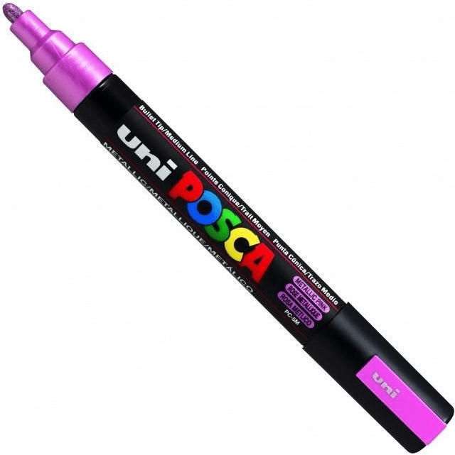 Uni Mitsubishi Pencil Posca PC-5M rose métallique