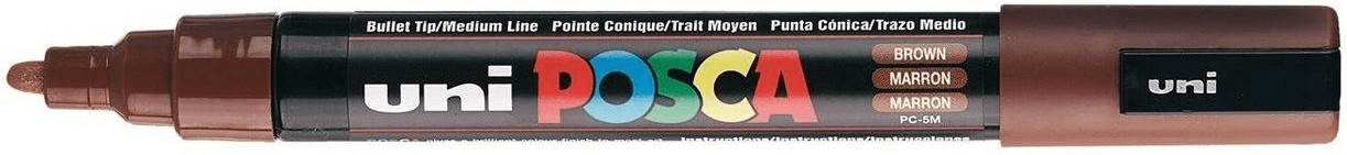 Uni Mitsubishi Pencil Posca PC-5M marron